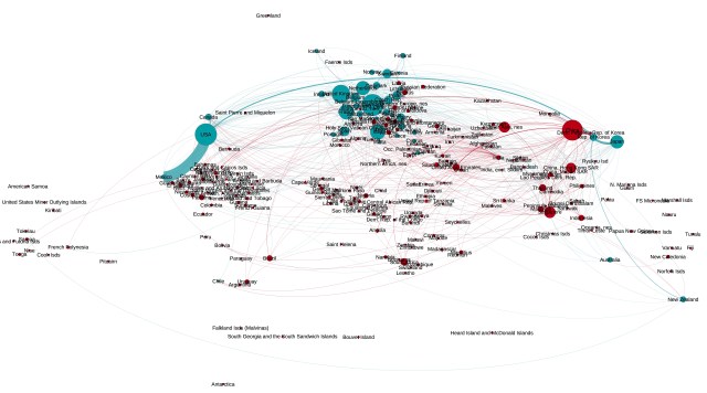 E-waste flows, 2012. Image from Lepawsky 2014. 