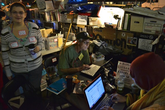 Nighttime at the library. (Photo: M. Oman-Reagan)