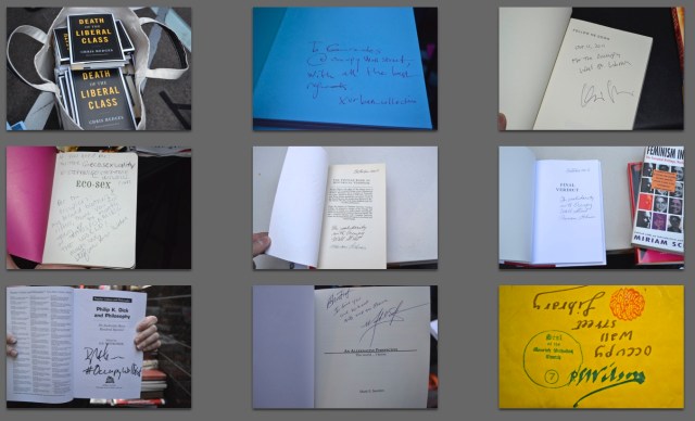 Donated author signed books (Photos: M. Oman-Reagan)